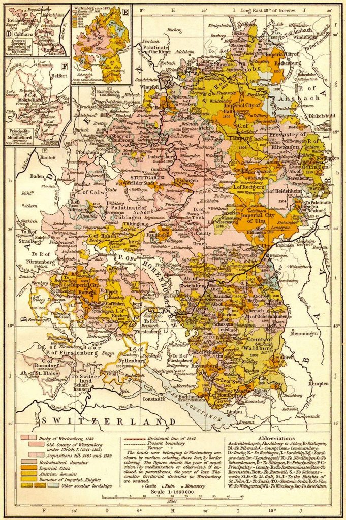 Württemberg 14951809 FEEFHS